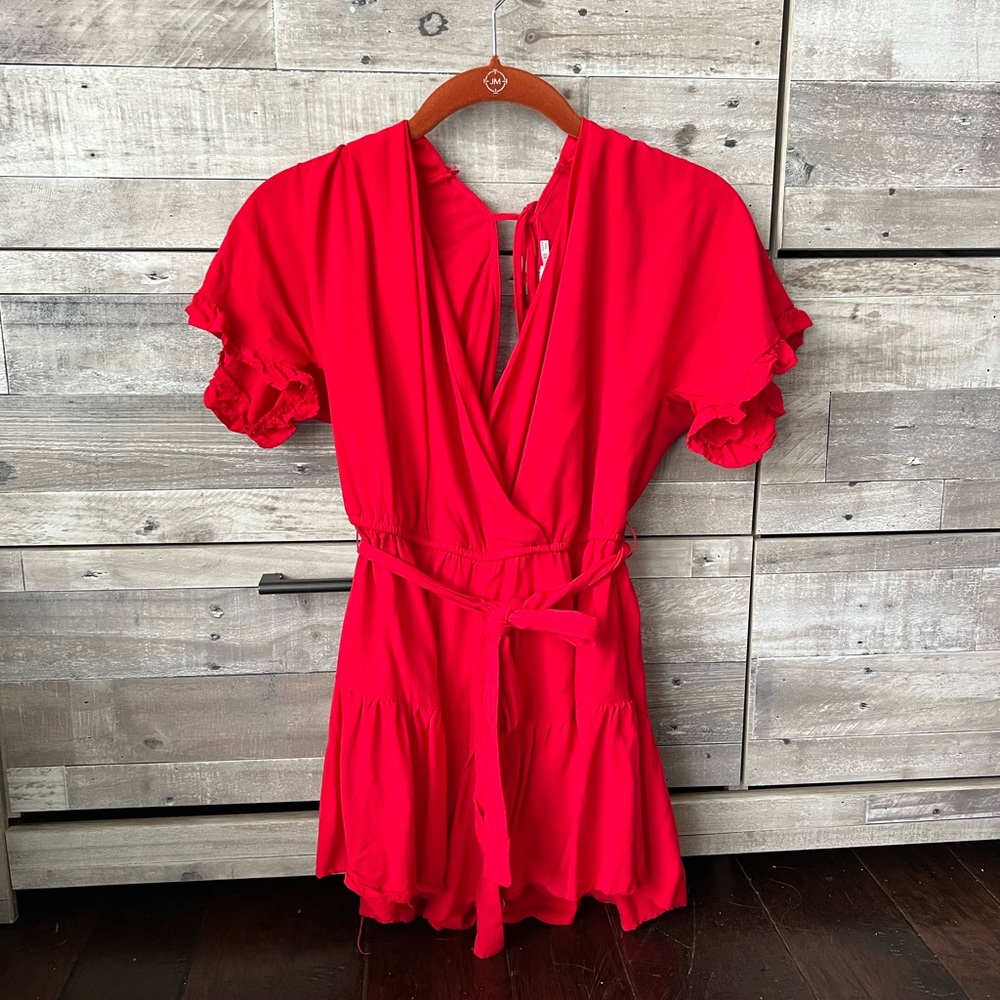 Francesca’s red romper